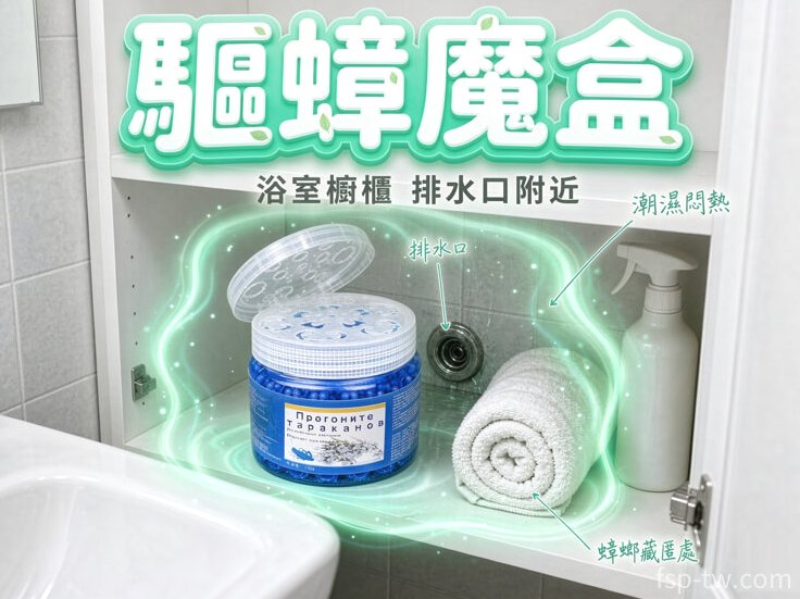 驅蟑魔盒 · 浴室櫥櫃